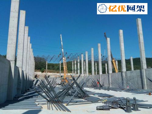 临湘料棚网架设计